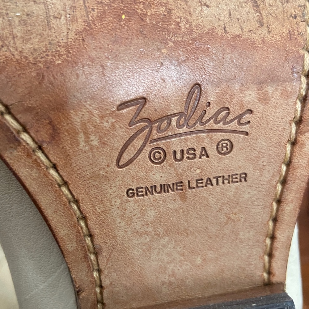 Zodiac Frontier Handmade Leather Vintage Western Cowgirl Boots Women's Size 8 - Picture 6 of 16